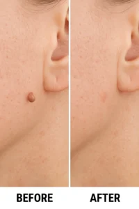 Skin tags removal Edgware before and after