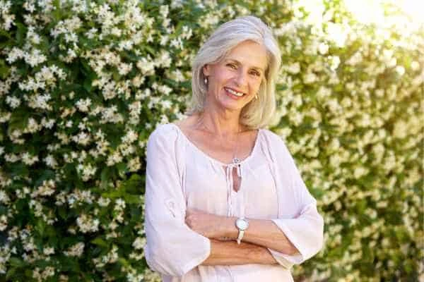 Older woman happy with urinary incontinence treatment Edgware