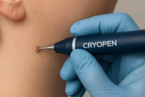 Person receiving skin tag removal Edgware