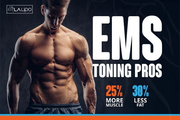 Image of man with sculpted stomach showing the fat loss and muscle gain of LA-EMS Body Sculpting Treatment Edgware